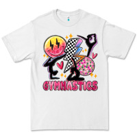 White retro gymnastics Premium Tee - MaliasSmallBusiness