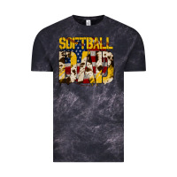 Cloud Black American Softball Dad Vintage Tee - Bettercallsaul
