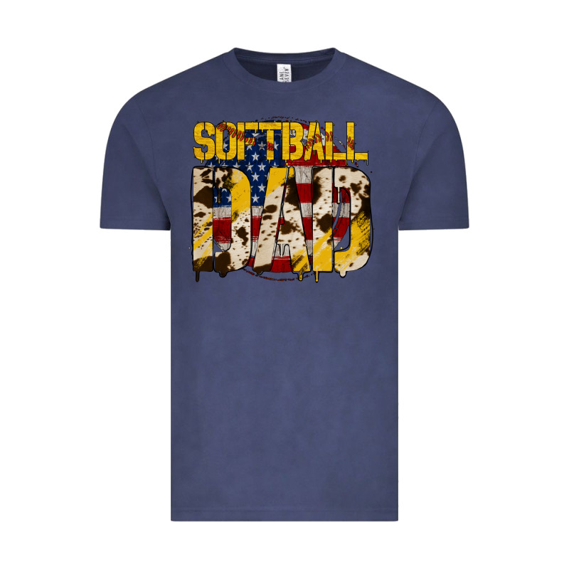 American Softball Dad Vintage Tee by Bettercallsaul | Teevron