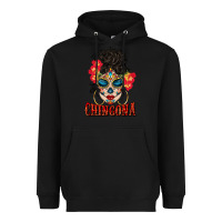 Black chingona latina bun mama Heavyweight Hoodie - BundleAndBundleShop