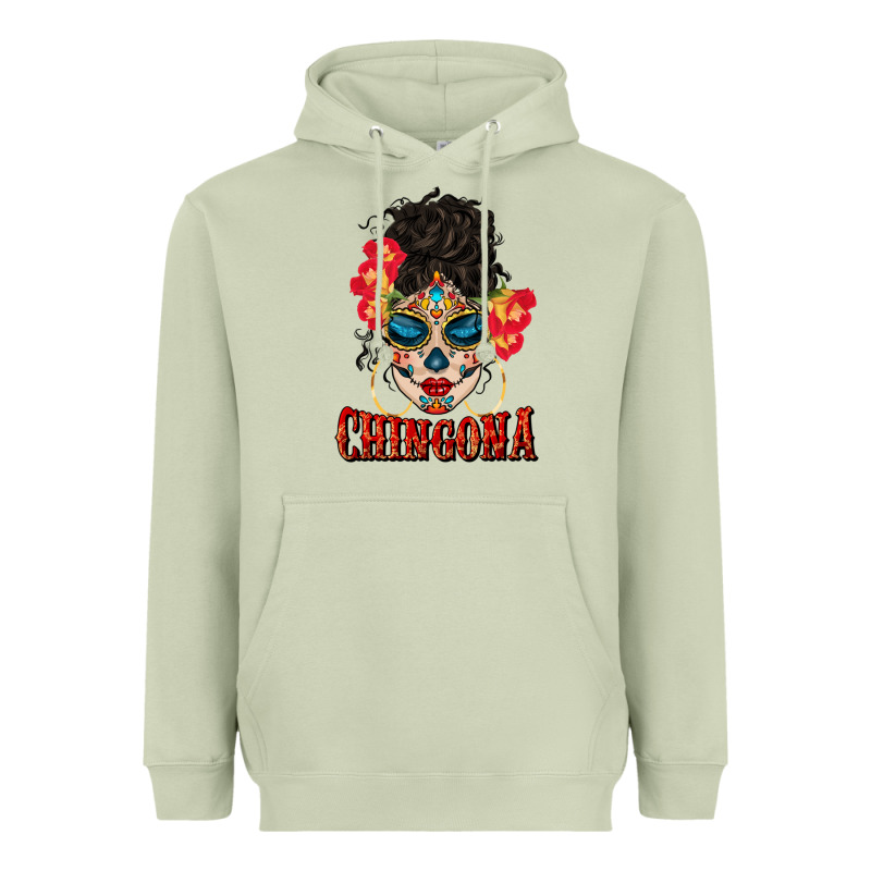 Chingona Latina Bun Mama Heavyweight Hoodie by BundleAndBundleShop | Teevron
