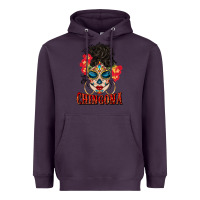 Plum chingona latina bun mama Heavyweight Hoodie - BundleAndBundleShop