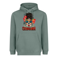 Sage chingona latina bun mama Heavyweight Hoodie - BundleAndBundleShop