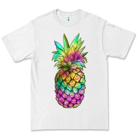 White tie dye pineapple Premium Tee - JahusDesignShop