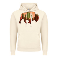 Vintage Artic Cactus Bison Silhouette Vintage Hoodie - Bettercallsaul