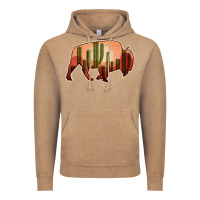 Vintage Coffee Cactus Bison Silhouette Vintage Hoodie - Bettercallsaul