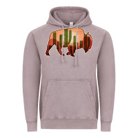 Vintage Zinc Cactus Bison Silhouette Vintage Hoodie - Bettercallsaul