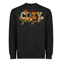 Black cozy season Heavyweight Sweatshirt - CowGirlArtShop