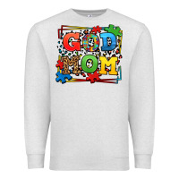 Oatmeal Heather autism god mom Premium Sweatshirt - LillyAllenDesigns