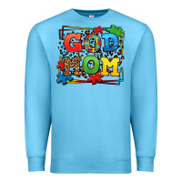Ocean Blue autism god mom Premium Sweatshirt - LillyAllenDesigns