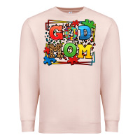 Pale Pink autism god mom Premium Sweatshirt - LillyAllenDesigns