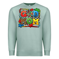 Seafoam autism god mom Premium Sweatshirt - LillyAllenDesigns