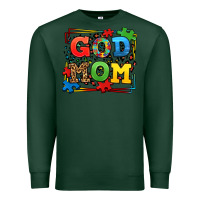 Sports Green autism god mom Premium Sweatshirt - LillyAllenDesigns