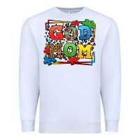 White autism god mom Premium Sweatshirt - LillyAllenDesigns