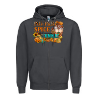 Smoke Pumpkin Spice Junkie Zipper Hoodie - FaDigitalArtStudio