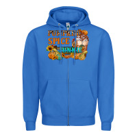True Royal Pumpkin Spice Junkie Zipper Hoodie - FaDigitalArtStudio