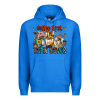 True Royal Coffee First Then Cows Premium Hoodie - FaDigitalArtStudio