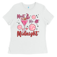White meet me at midnight Ladies Tee - MaliasSmallBusiness