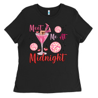 Black meet me at midnight Ladies Tee - MaliasSmallBusiness