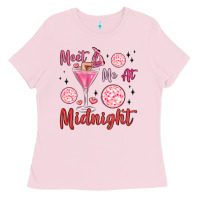 Bubblegum Pink meet me at midnight Ladies Tee - MaliasSmallBusiness