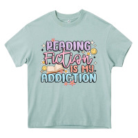 Arona reading fiction is my addiction Heavy Core Tee - MaliasSmallBusiness
