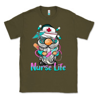 Army Green nurse life  gnome Classic Tee - BarkalooDesign
