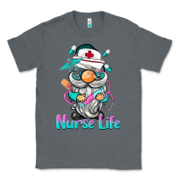 Charcoal Heather nurse life  gnome Classic Tee - BarkalooDesign