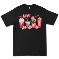 Black valentines day coffee cups Premium Tee - MaliasSmallBusiness