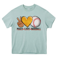 Arona peace love baseball Heavy Core Tee - AdoDesignShop