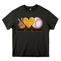 Asphalt peace love baseball Heavy Core Tee - AdoDesignShop