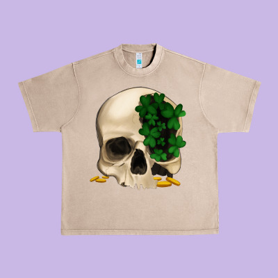 St Patrick's  Skeleton Urban Heavy Tee Designed By Bettercallsaul