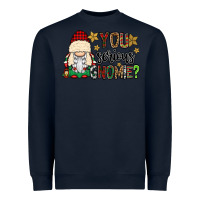 Navy you serious gnomie Heavyweight Sweatshirt - CowGirlArtShop