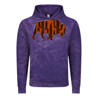Cloud Purple Red Cactus Bison Silhouette Vintage Hoodie - Bettercallsaul
