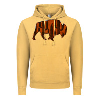 Vintage Mustard Red Cactus Bison Silhouette Vintage Hoodie - Bettercallsaul