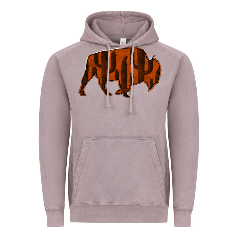 Red Cactus Bison Silhouette Vintage Hoodie by Bettercallsaul | Teevron