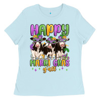 Baby Blue happy mardi gras y'all Ladies Tee - MaliasSmallBusiness