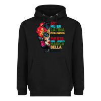 Black sugar skull women hispanic heritage month Heavyweight Hoodie - BundleAndBundleShop