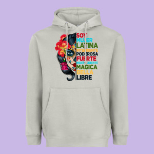 Sugar Skull Women Hispanic Heritage Month Heavyweight Hoodie Designed By Bundleandbundleshop
