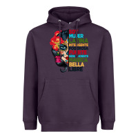 Plum sugar skull women hispanic heritage month Heavyweight Hoodie - BundleAndBundleShop