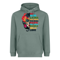 Sage sugar skull women hispanic heritage month Heavyweight Hoodie - BundleAndBundleShop