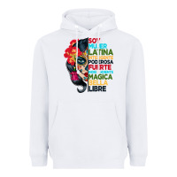White sugar skull women hispanic heritage month Heavyweight Hoodie - BundleAndBundleShop
