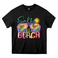 Black salty beach Heavy Core Tee - MaliasSmallBusiness