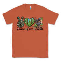 Copper Peace Love Sloths Classic Tee - LillyAllenDesigns
