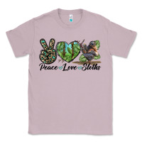 Lilac Peace Love Sloths Classic Tee - LillyAllenDesigns