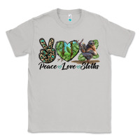 Moon Dust Peace Love Sloths Classic Tee - LillyAllenDesigns