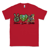 Red Peace Love Sloths Classic Tee - LillyAllenDesigns