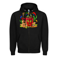 Black Mexico Coffee Mug Zipper Hoodie - FaDigitalArtStudio