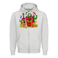 Dove Grey Mexico Coffee Mug Zipper Hoodie - FaDigitalArtStudio