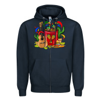 Navy Mexico Coffee Mug Zipper Hoodie - FaDigitalArtStudio