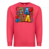Cardinal autism leopard frame para Premium Sweatshirt - LillyAllenDesigns